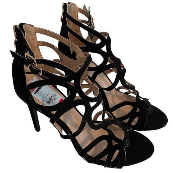 Report Black Strappy Heels - Picture 2 of 8